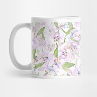 White pink lilies Mug